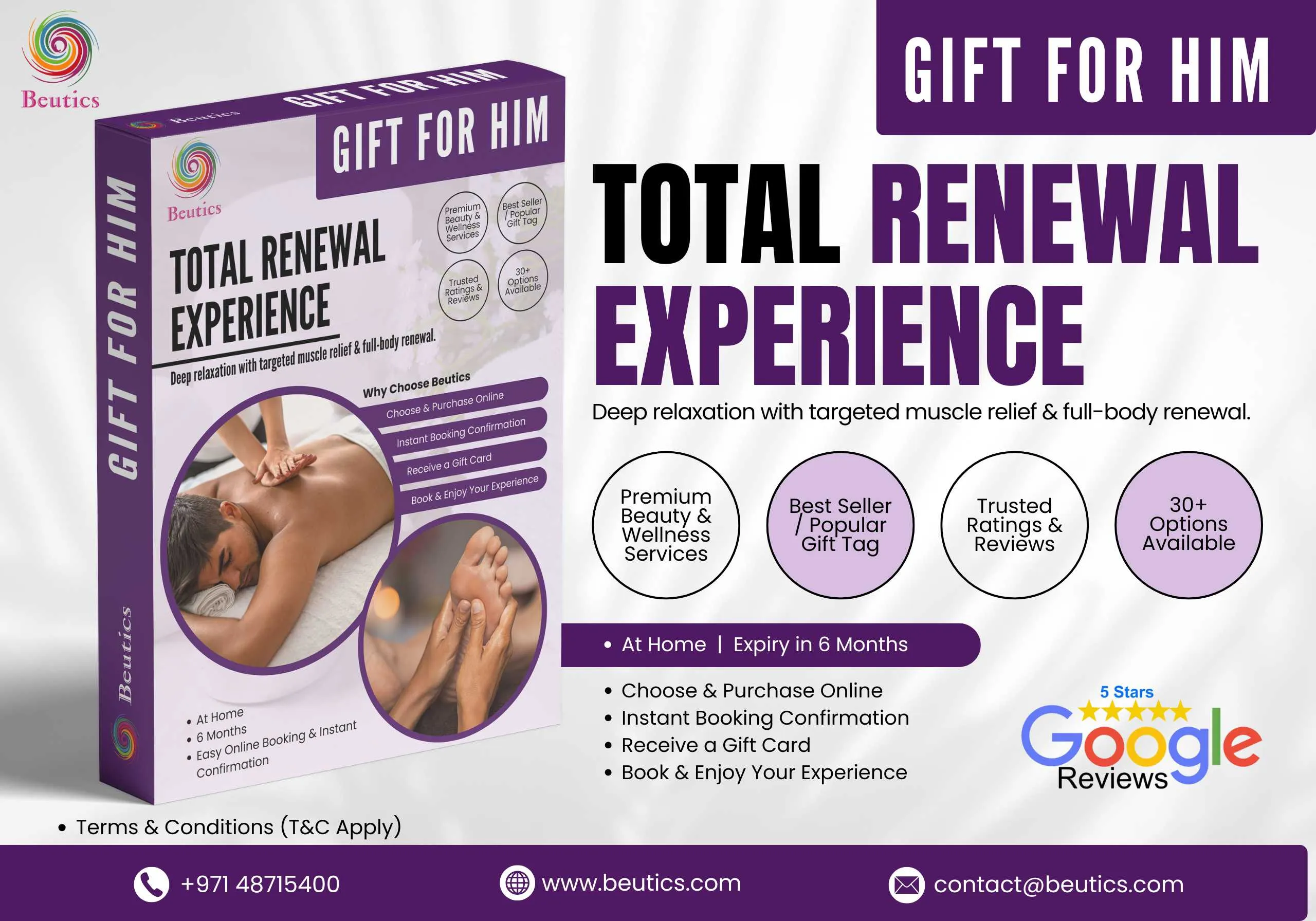 Total Renewal Experience Gift For Him - Beutics