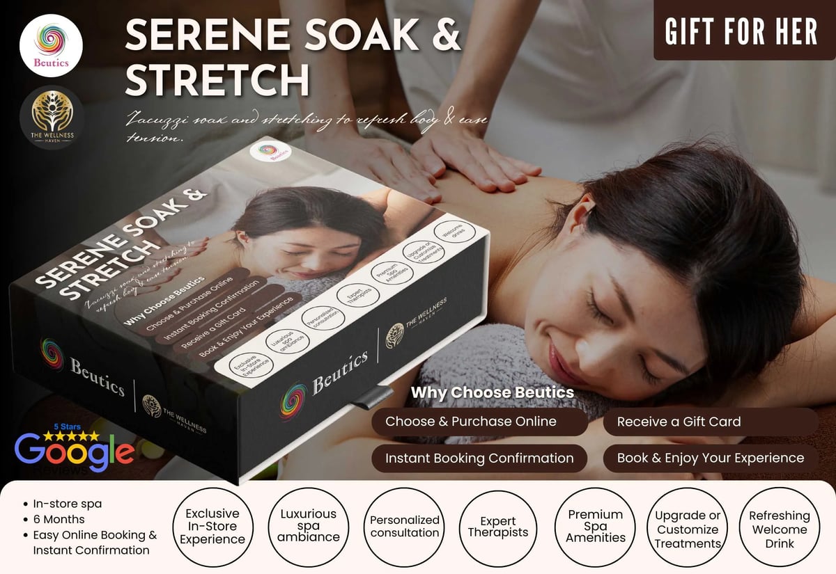 Gift for her including Jacuzzi and stretching therapy