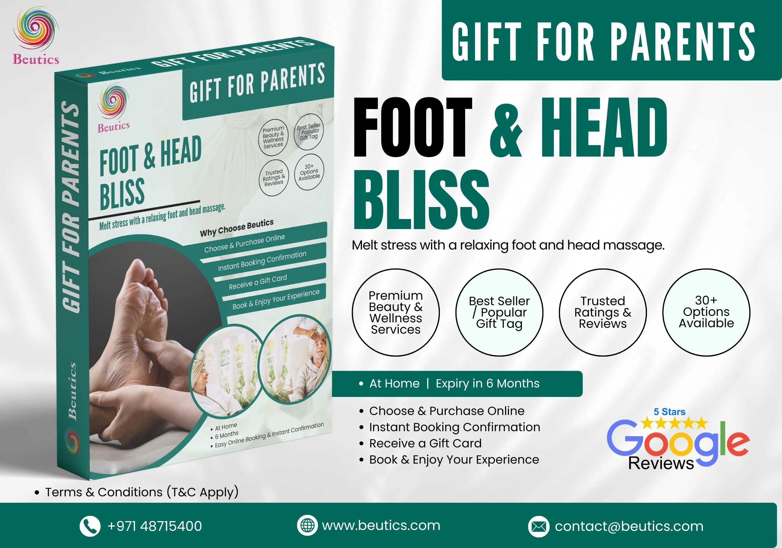 Foot & Head Bliss	Gift For Parents - Beutics
